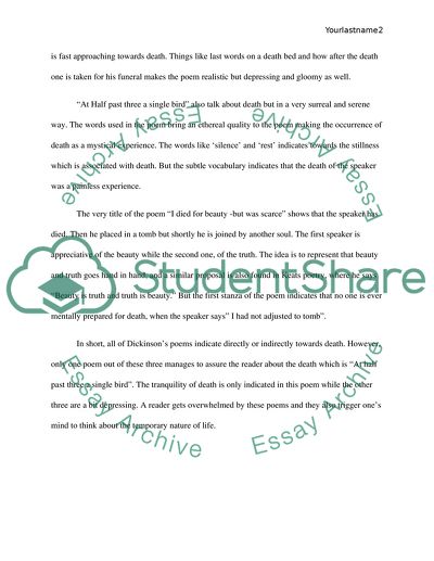 The Poems Written by Dickinson