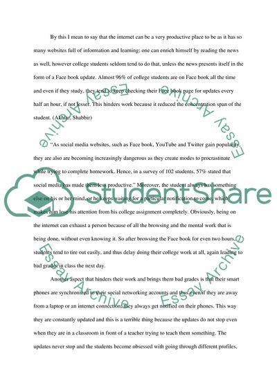 Social Networking and the Impact on College Life