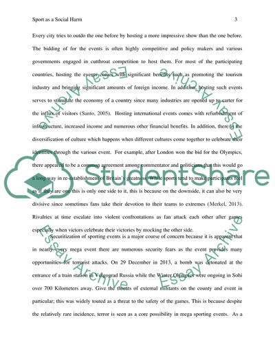 Sport as a Social Harm