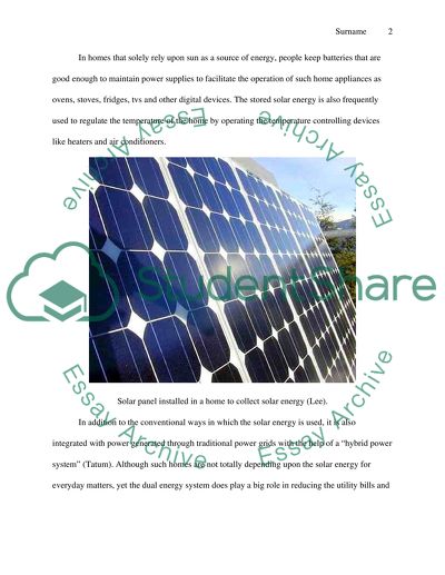 solar energy research papers 2013