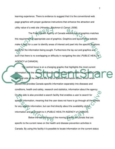 Critique of the Public Health Agency of Canada Website