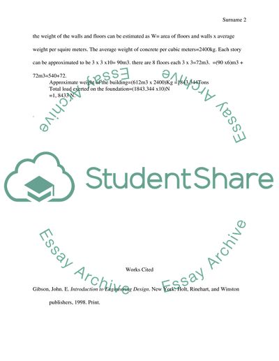 Total Load Exerted by the Bell Tower