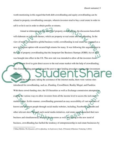 Property Crowd Funding Position