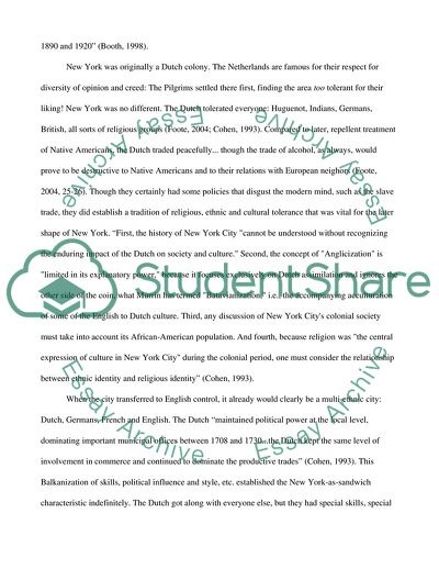 History of New York City to 1898