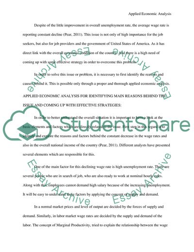 Economic Analysis Project
