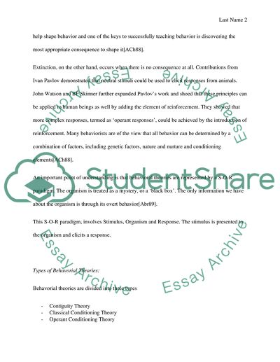 How Behaviorism Works - Types and Uses of the Psychological Theories