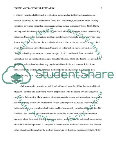 Online vs Traditional Education