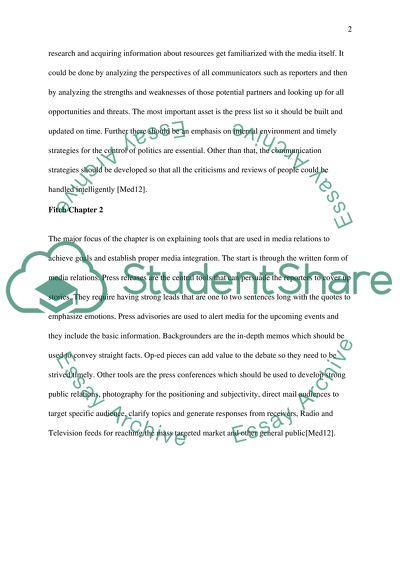 Public Affair class summary --