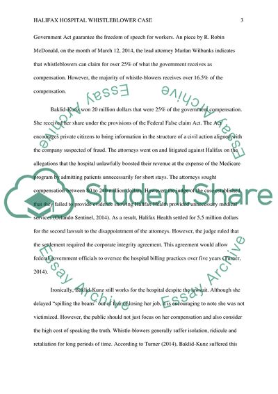 Whistle Blower Articles