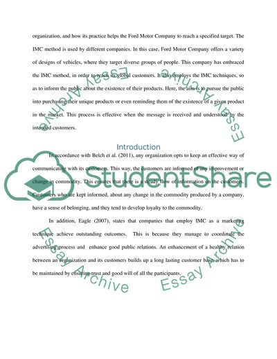 Integrated Marketing Communications Practice