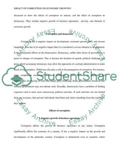 essay on is corruption a threat to the society
