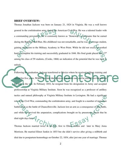 Thomas Stonewall Jackson