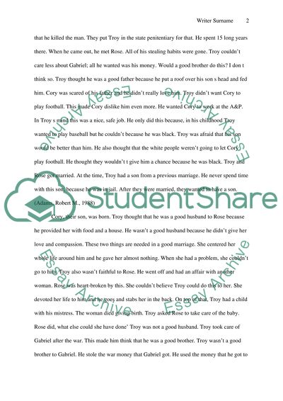 August Wilsons Fences