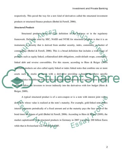 Investment & Private Banking