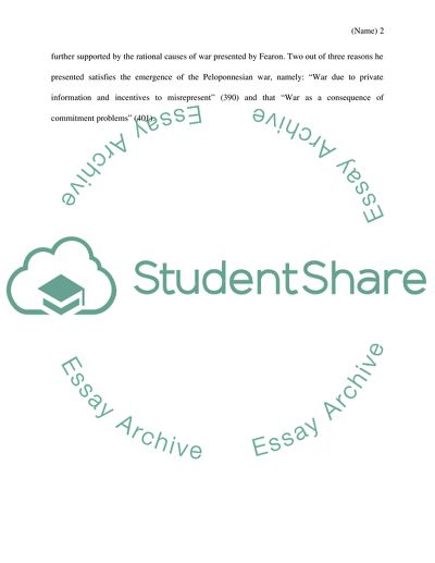 What Thucydides Says about the Peloponnesian War