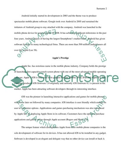 Apple and Android Comparison