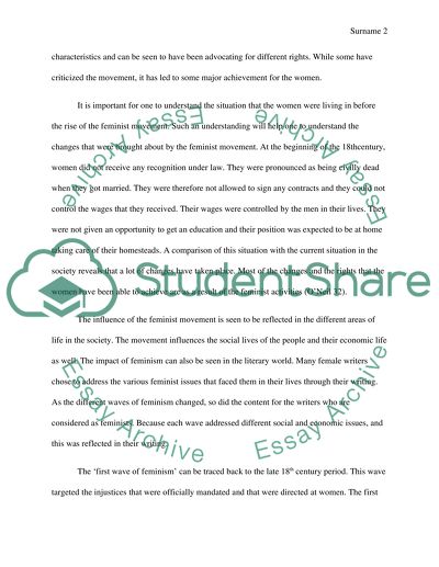 Development of Feminism Since the 18th Century