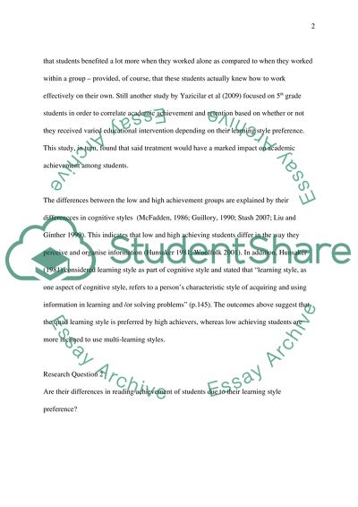 The Main Preferences in Learning Styles of Grade Seven and Eight
