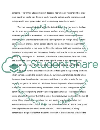 Can Barack Obama deliver the change (in foreign policy) he promises