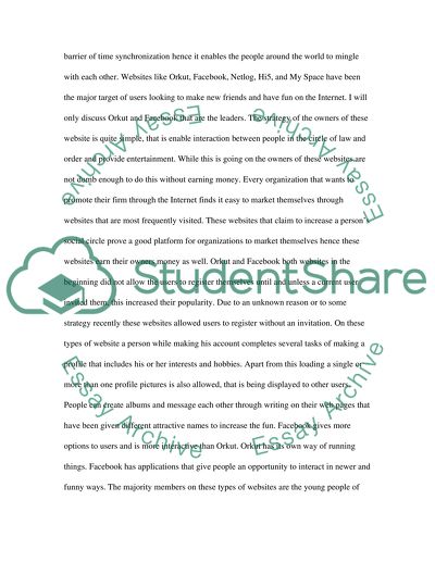 Websites Providing Social Interaction