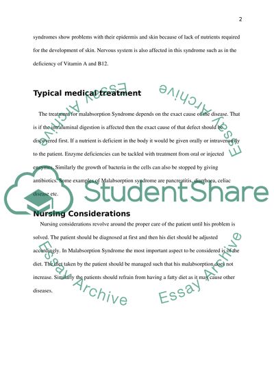Pathophysiology of Malabsorption Syndrome (at the cellullar, tissue and organ level)