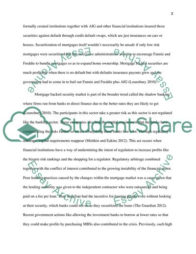 What Happened in the 2007 Financial Crisis