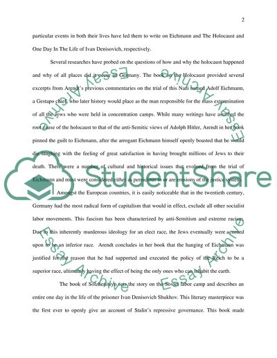 Arendt and Solzhenitsyn