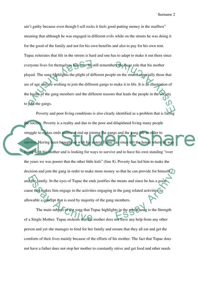 General description, meaning of the song