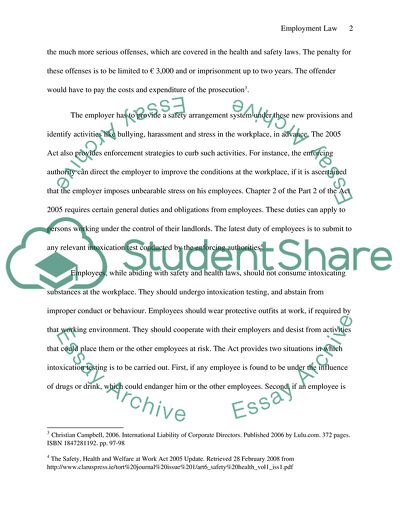 Safety with Health and Welfare at Work Act