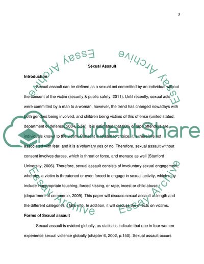Types of Sexual Assault