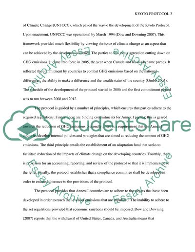 Strengths and Weaknesses of Kyoto Protocol in Solving Climate Change