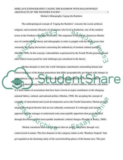 Merlans Ethnography Caging the Rainbow vs Malinowskis Argonauts of the Western Pacific