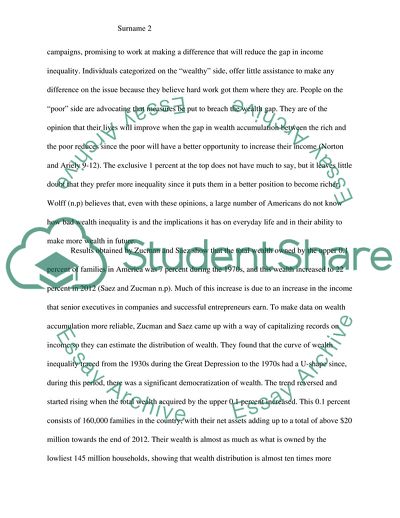 The Distribution of Wealth