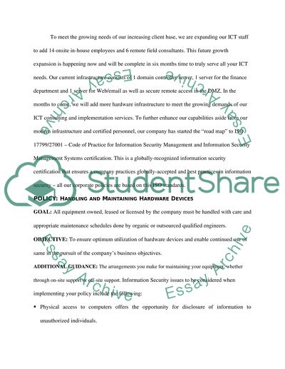 Computer Security Policies