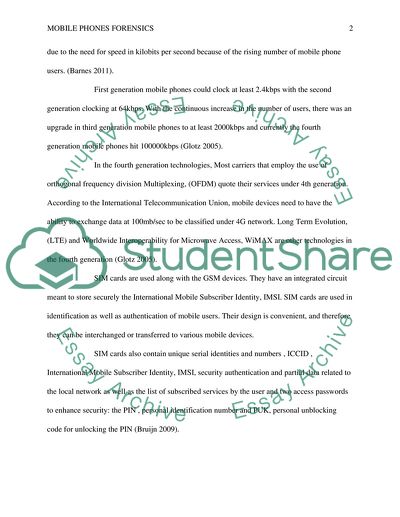 Mobile Phone Forensics