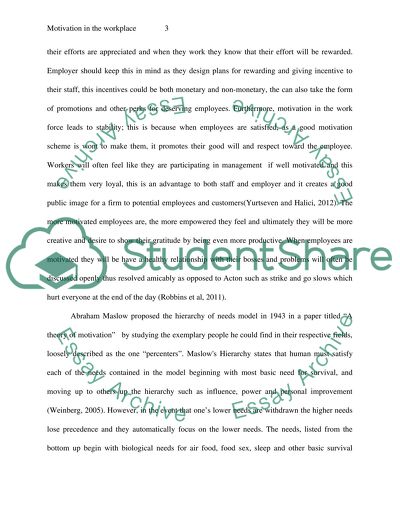 Motivational Factors Affecting Employees Satisfaction