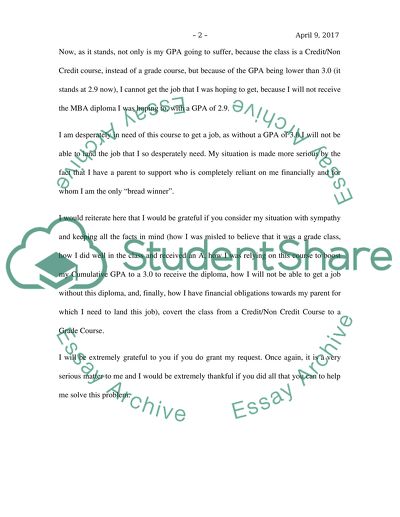 Petition for a Grade course