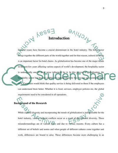 Impact of Cultural Differences on Hotel Hierarchy