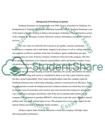 Acquisition of Northrop Grumman