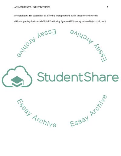 Generation and Interpretation of Gestures Data in Input Devices