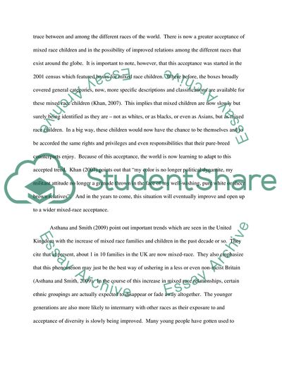 The Issues Surrounding Mixed-Race Children