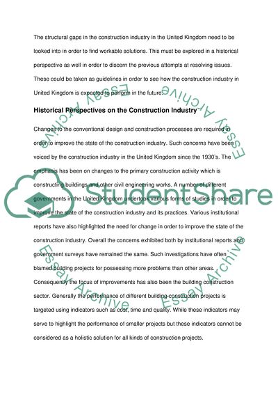 State of the UK construction industry