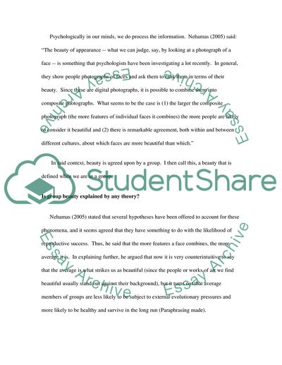 Our Perception of Beauty