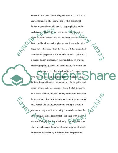 An Experience of Value