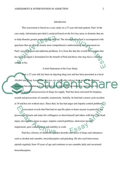 Assessment and Intervention in Addiction