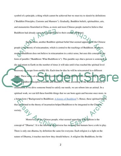 How Buddhism Integrated to the Chinese Society