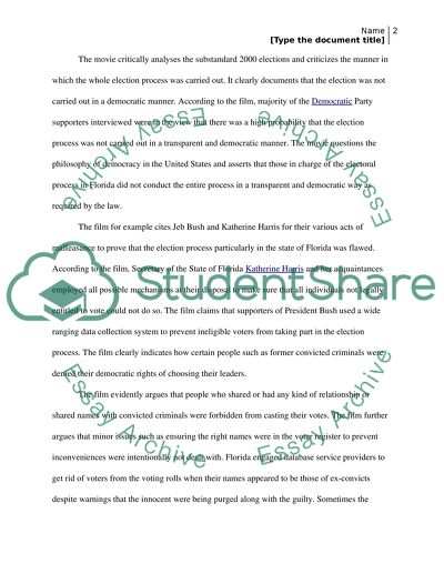 Unprecedented: the 2000 Presidential Election