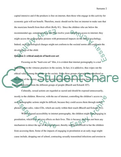 Pornography Read and focus on the instruction