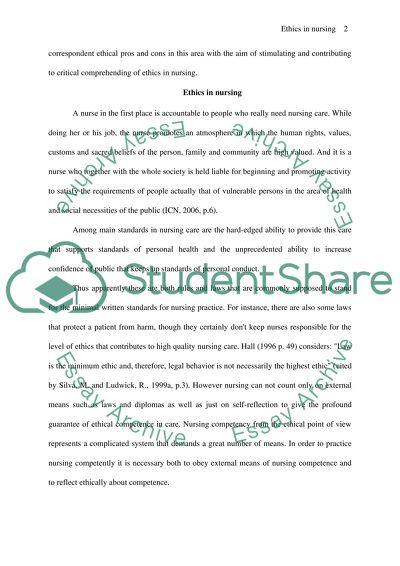 Ethical Challenges in the Nursing Care of Elderly People