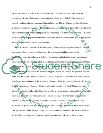 Factors that Lead to Hyperinflations